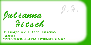 julianna hitsch business card